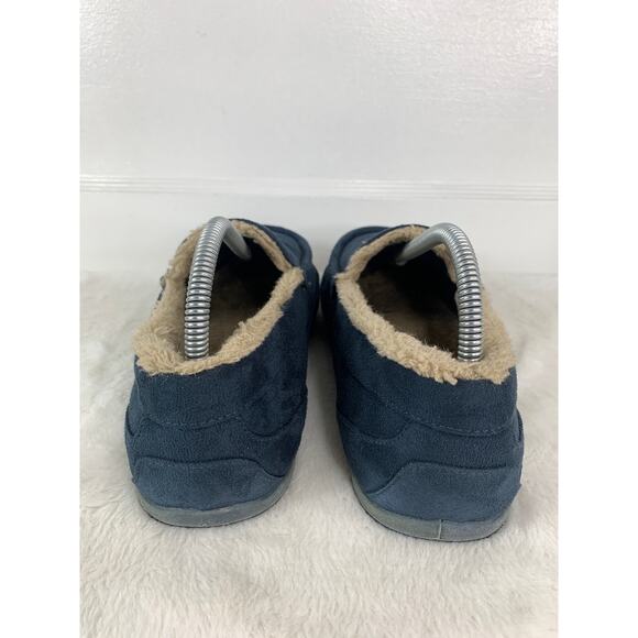 Deer Stags Men's LIL SPUN Moccasin Slippers Navy Blue Size 7 - Picture 3 of 8